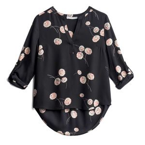 Daniel Rainn Koda Split Neck Blouse